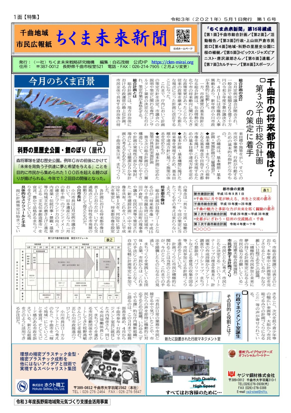 ちくま未来新聞第16号（2021年5月1日発行）