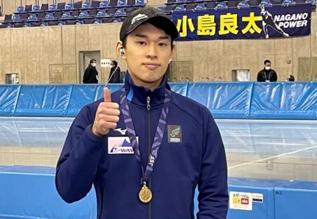 北京冬季オリンピック　日本代表 スピードスケート　小島良太選手（屋代高校出身）