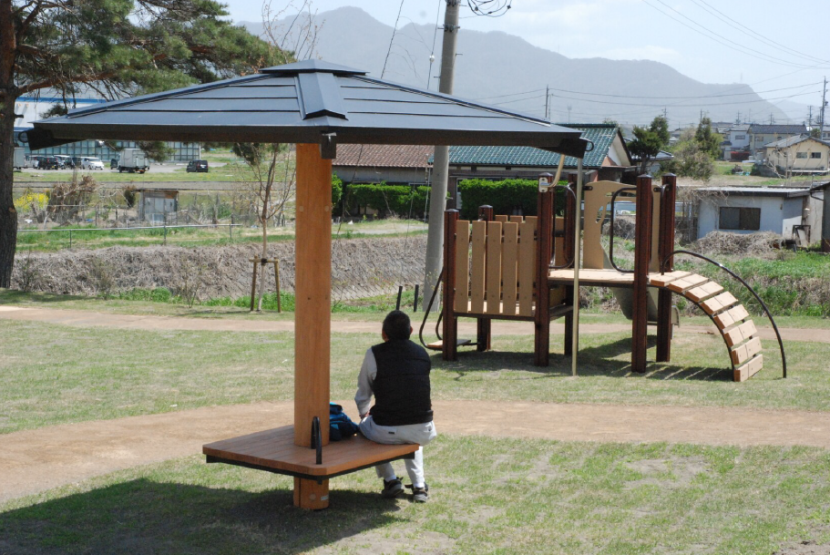 女沢公園リニューアルオープン遊具も新設