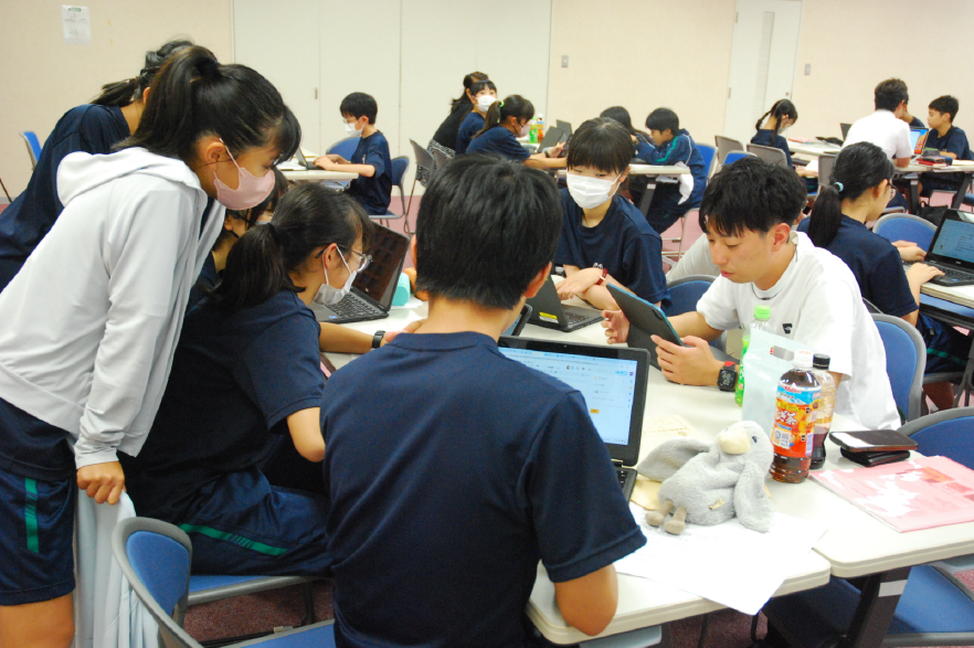 屋代高校附属中学校１学年　宿泊学習ワークショップ