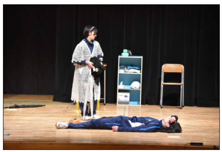 第21回千曲演劇祭 中高生演劇部員と劇団「杏童」が熱演