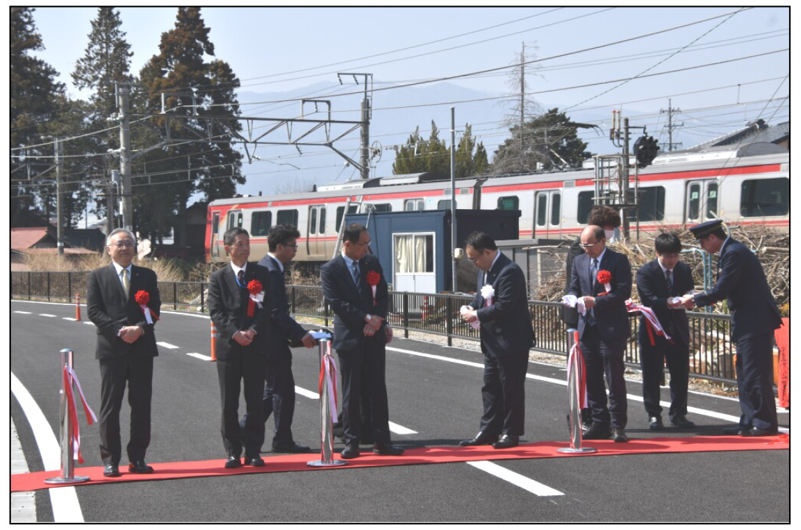 長野電鉄屋代線跡地　屋代工区開通式